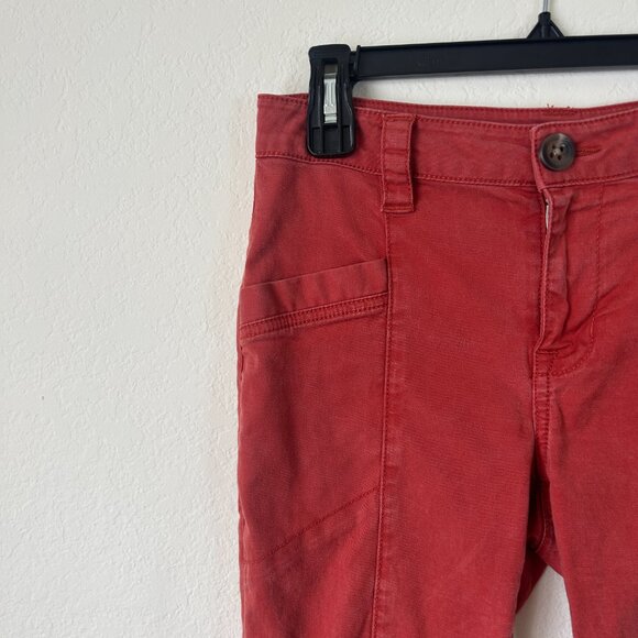 Cabi Pants Womens 4 Copper Orange The Explorer Slim Straight High Rise - Picture 3 of 8